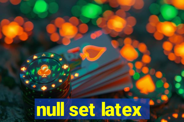 null set latex